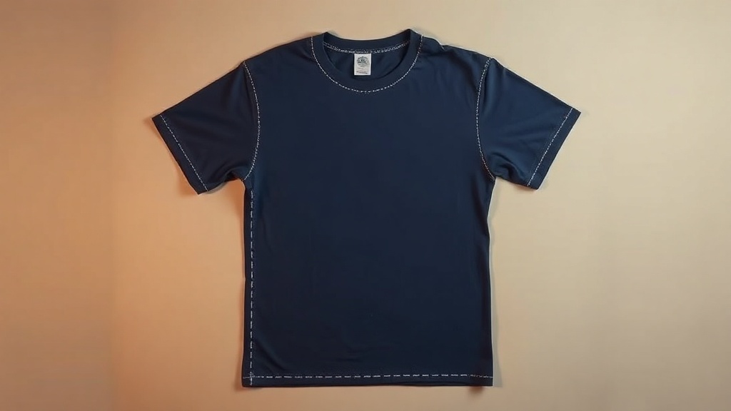 Front and back of a blank t-shirt with placement measurement guides overlaid showing standard DTF transfer positions