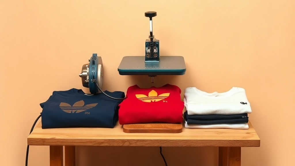A beginner decorator setting temperature on a digital heat press control panel
