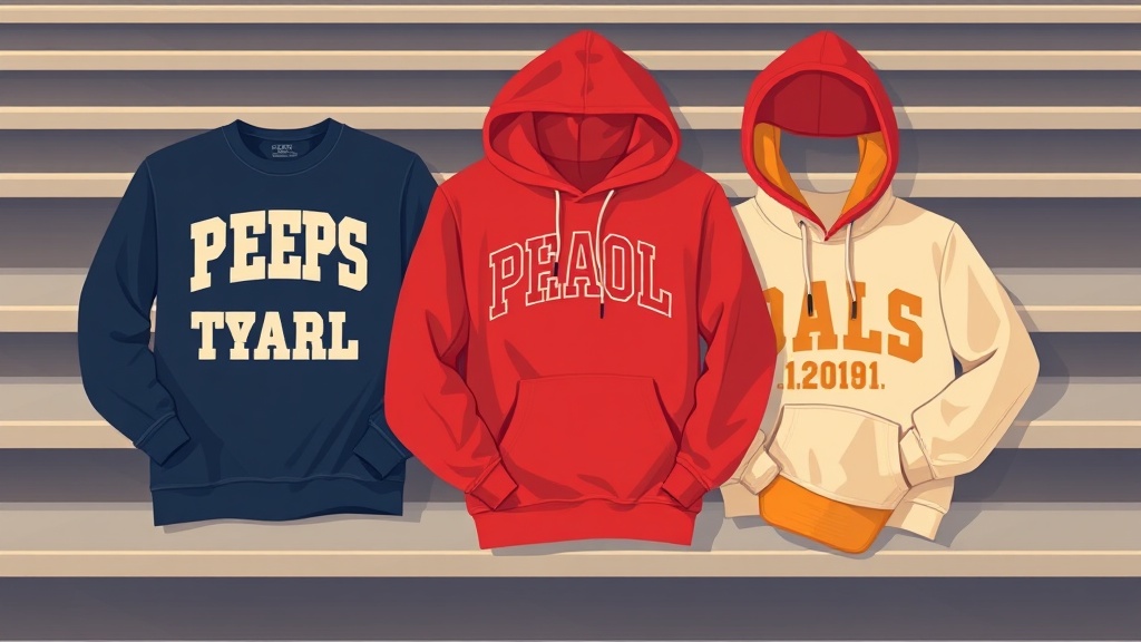 Folded school spirit tees with bright full-color DTF graphics stacked on a gym table